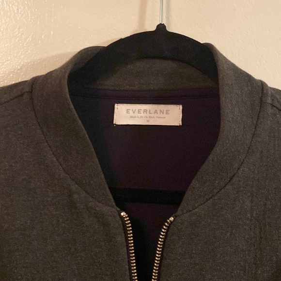Charcoal fleece stadium jacket by Everlane size medium - Picture 3 of 3